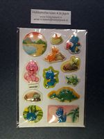 Kinder Puffy sticker 8 x 12 cm pp004c Dino's zelfklevend